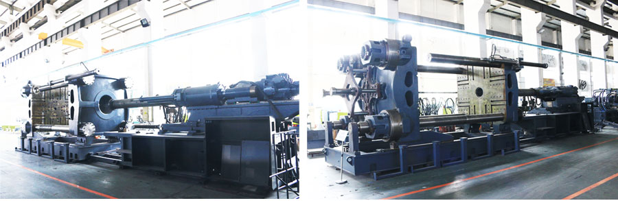 大型二板注塑机机器总装图